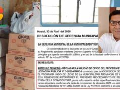 José Ramos cuestiona nulidad de licitación del vaso de leche y denuncia presuntas irregularidades José Ramos cuestiona nulidad de licitación del vaso de leche y denuncia presuntas irregularidades