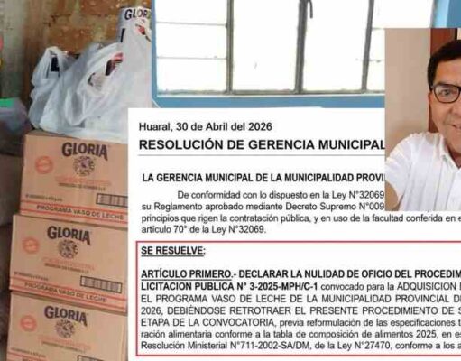José Ramos cuestiona nulidad de licitación del vaso de leche y denuncia presuntas irregularidades José Ramos cuestiona nulidad de licitación del vaso de leche y denuncia presuntas irregularidades