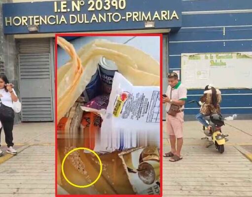 Padres de familia denuncian alimentos contaminados con excremento de roedores en colegio de Chancay Padres de familia denuncian alimentos contaminados con excremento de roedores en colegio de Chancay