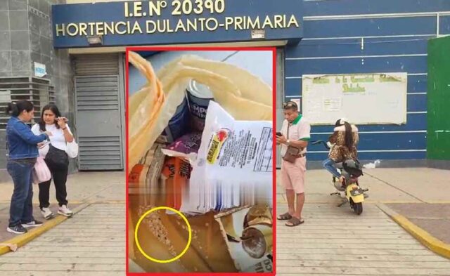 Padres de familia denuncian alimentos contaminados con excremento de roedores en colegio de Chancay