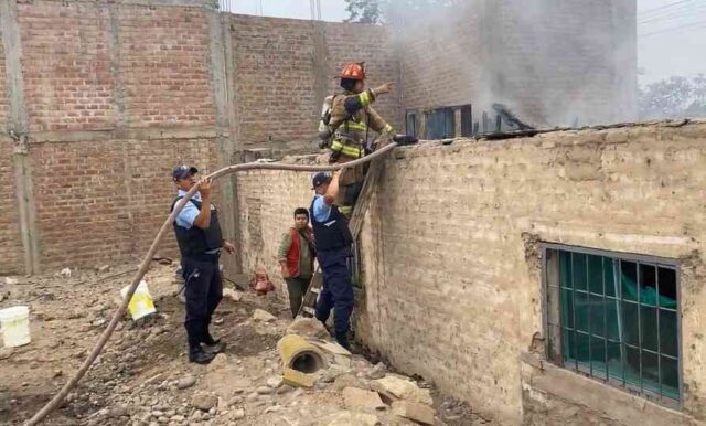 Pavoroso incendio en Los Naturales movilizó a vecinos, escolares y bomberos de Chancay