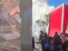 Camión con cédulas y actas electorales de la ONPE se incendió en Canta Camión con cédulas y actas electorales de la ONPE se incendió en Canta