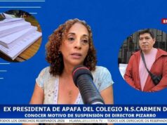 Ex presidenta de Apafa cuestiona gestión de Director suspendido del colegio N.S. Del Carmen Ex presidenta de Apafa cuestiona gestión de Director suspendido del colegio N.S. Del Carmen