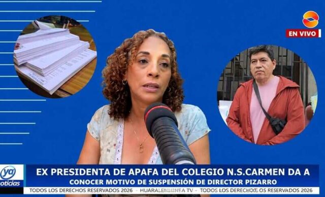 Ex presidenta de Apafa cuestiona gestión de Director suspendido del colegio N.S. Del Carmen Ex presidenta de Apafa cuestiona gestión de Director suspendido del colegio N.S. Del Carmen