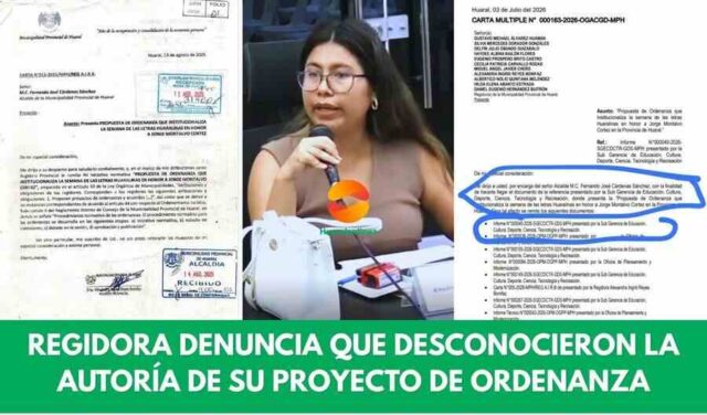CAEN PRESUNTOS EXTORSIONADORES V Regidora denuncia que municipalidad habría desconocido la autoría de su proyecto de ordenanza