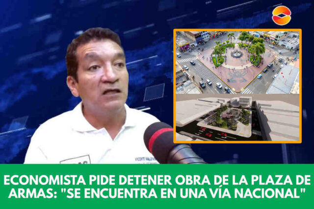 Economista pide detener obra de la Plaza de Armas Se encuentra en una vía nacional Economista pide detener obra de la Plaza de Armas Se encuentra en una vía nacional