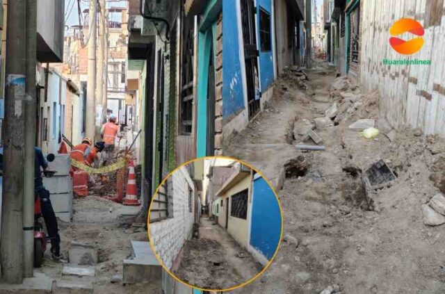 Vecinos del Pasaje Hurtado denuncian abandono de obras y exigen atención de Emapa Huaral