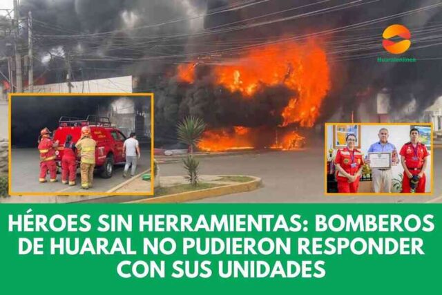 bomberos de Huaral no pudieron responder con sus unidades